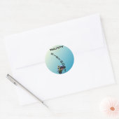 STICKER ROND JEUX ANNIVERSAIRE. (Enveloppe)