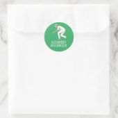 Sticker Rond Jeux de boules sur gazon (Sac)