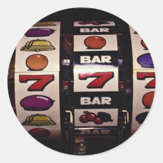 Sticker Rond Jeux, machines à sous