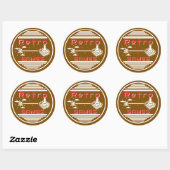 Sticker Rond Jeux Rétro (Feuille)