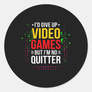 Sticker Rond Jeux Vidéo - Jeux Vidéo - Jeux Vidéo Drôle