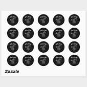 Sticker Rond Jew Jitsu (Feuille)
