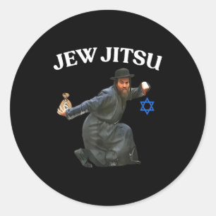 Sticker Rond Jew Jitsu