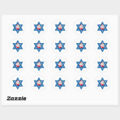 STICKER ROND JEWISH PÈRE NOËL (Feuille)