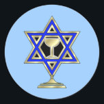 Sticker Rond Jewish Star<br><div class="desc"></div>