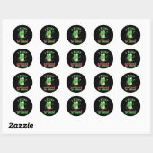 Sticker Rond J'Existe Sans Mon Consentement Fun Frog Depression (Feuille)