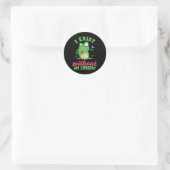 Sticker Rond J'Existe Sans Mon Consentement Fun Frog Depression (Sac)