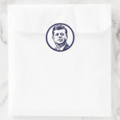 STICKER ROND JFK 1963 (Sac)