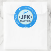 Sticker Rond JFK de New York (Sac)