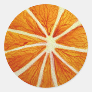 Sticker Rond Jicy Orange