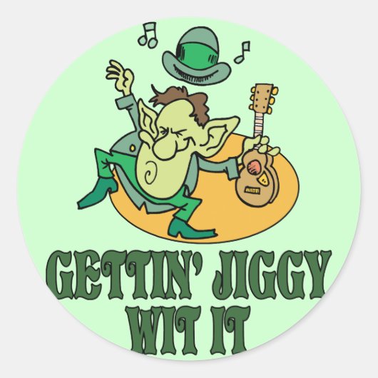 Sticker Rond Jiggy Avec Ça (Devant)