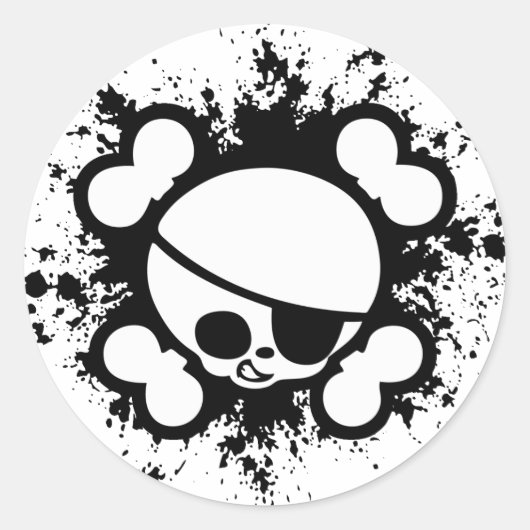 Sticker Rond Jimmy Splat (Devant)
