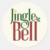 Sticker Rond Jingle Bell (Devant)