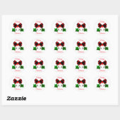 Sticker Rond Jingle Bell Envelope Seals (Feuille)