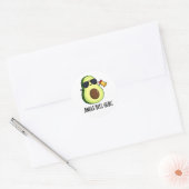 Sticker Rond Jingle Bell Guac Amusant Avocado Pun (Enveloppe)