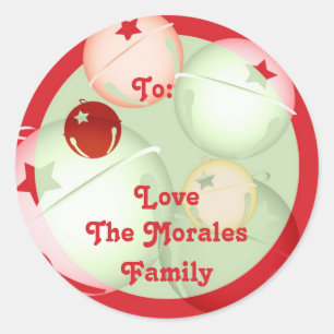 Sticker Rond Jingle Bells