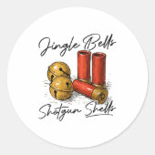 Sticker Rond Jingle Bells Shotgun Shells (on Back)  (Devant)