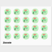 Sticker Rond Jingle Et Mingle Anniversaire (Feuille)