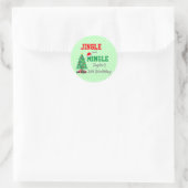 Sticker Rond Jingle Et Mingle Anniversaire (Sac)