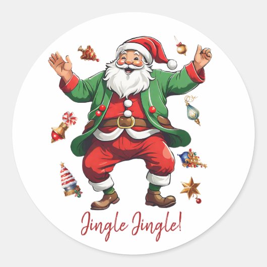 Sticker Rond Jingle Jingle ! (Devant)
