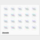 Sticker Rond Jingle Jingle Jingle Snowflakes Fêtes (Feuille)