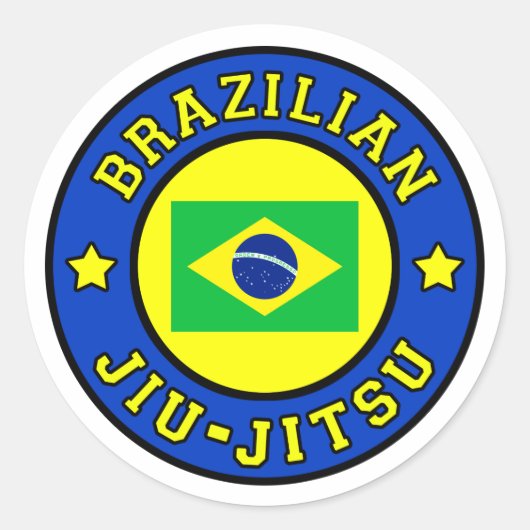 Sticker Rond Jiu Jitsu (Devant)