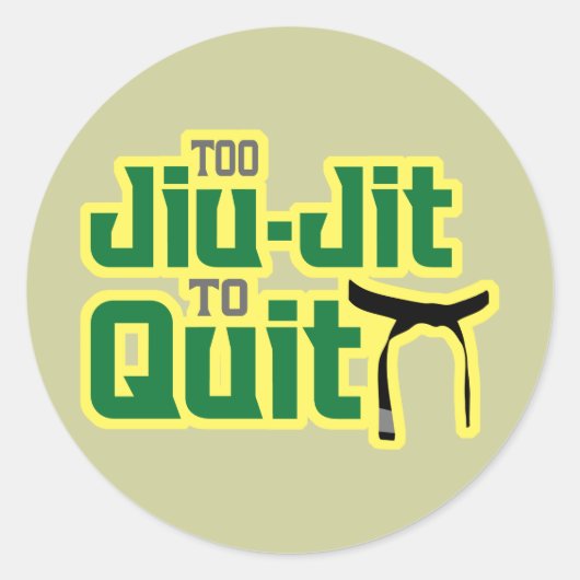 Sticker Rond Jiu-Jitsu (Devant)