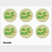 Sticker Rond Jiu-Jitsu (Feuille)