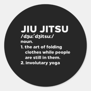 Sticker Rond Jiu Jitsu Définition Bjj Brésil Mial