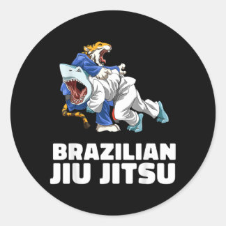 Sticker Rond Jiu Jitsu Shark Jiu-jitsu brésilien MMA Grappling