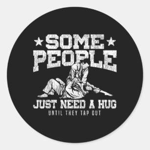 Sticker Rond Jiu Jitsu Vintage Certaines Personnes Ont Besoin D