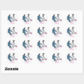 Sticker Rond Jive Fun ! swing danse rock and roll (Feuille)