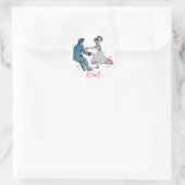 Sticker Rond Jive Fun ! swing danse rock and roll (Sac)