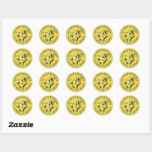 Sticker Rond JO Not Disturb, Genius At Work (Colour stamp) (Feuille)