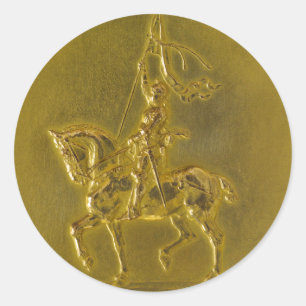 Sticker Rond Joan d'Arc