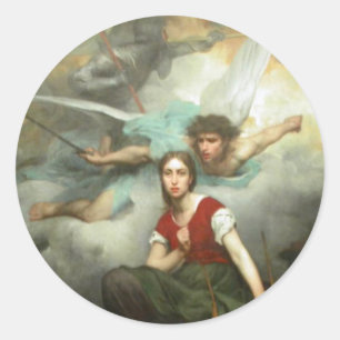 Sticker Rond Joan d'Arc