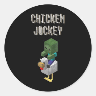 Sticker Rond Jockey de poulet 2025