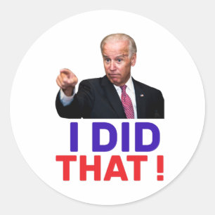 Sticker Rond joe bid that