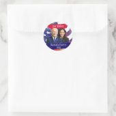 Sticker Rond Joe Biden et Kamala Harris 2020 Election (Sac)