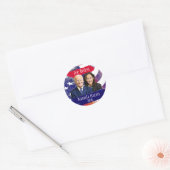 Sticker Rond Joe Biden et Kamala Harris 2020 Election (Enveloppe)