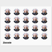 Sticker Rond Joe Biden Kamala Harris 2020 Président Vice Photos (Feuille)