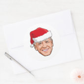Sticker Rond Joe Biden Noël (Enveloppe)