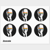 Sticker Rond Joe Biden Pride (Feuille)