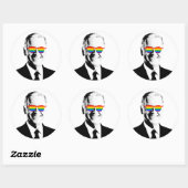 Sticker Rond Joe Biden Pride (Feuille)