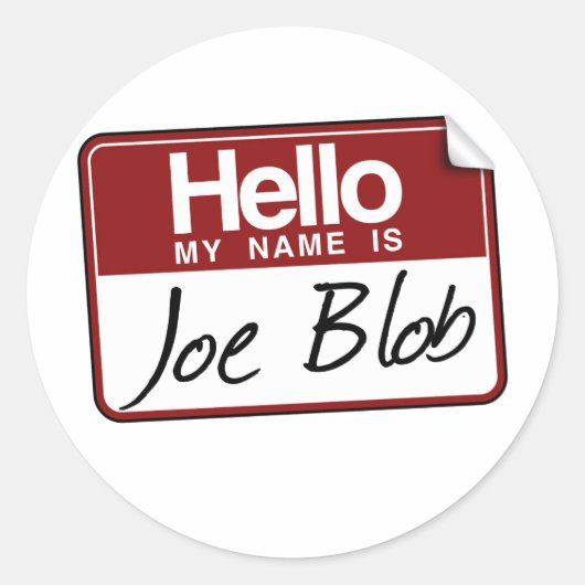 STICKER ROND JOE BLOB (Devant)