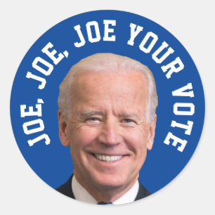 Sticker Rond Joe, Joe, Joe Votre Vote
