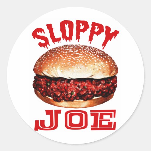 Sticker Rond Joe négligé (Devant)