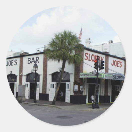 Sticker Rond Joe's désagréable (Devant)