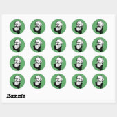Sticker Rond Johannes Brahms (Feuille)