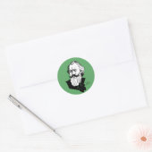 Sticker Rond Johannes Brahms (Enveloppe)